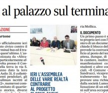 Comitato “Giù le mani dal Terminal Bus”. Anche i commercianti contro il palazzo vicino alle mura longobarde .